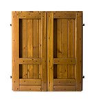 Persiane in legno restaurate